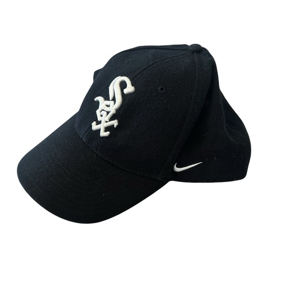 Nike Other - Nike Club Cap Chicago White Sox Black White Adjustable Strapback One Size Signed